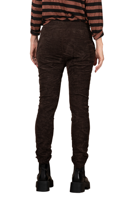 Velvet Babycord Joggers Chocolate