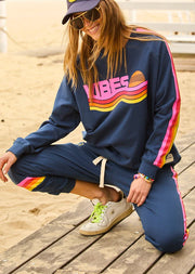 Vibes Sweat Navy