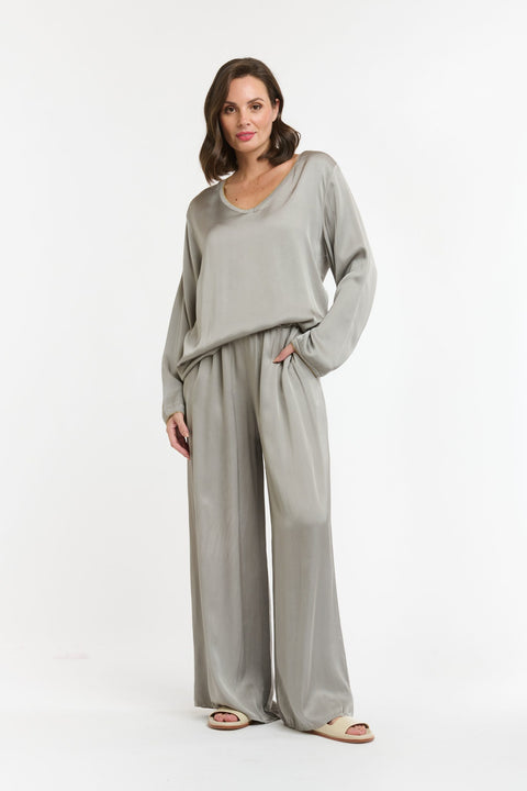 Lurex Trim Top Silver