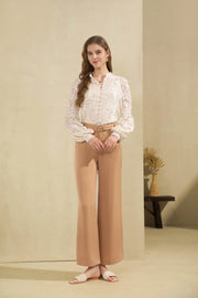 Yvette Lace Blouse Champagne