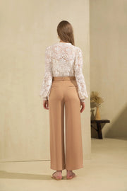Yvette Lace Blouse Champagne