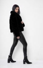 Zara Faux Fur Black Jacket