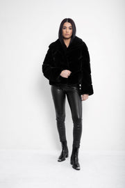 Zara Faux Fur Black Jacket