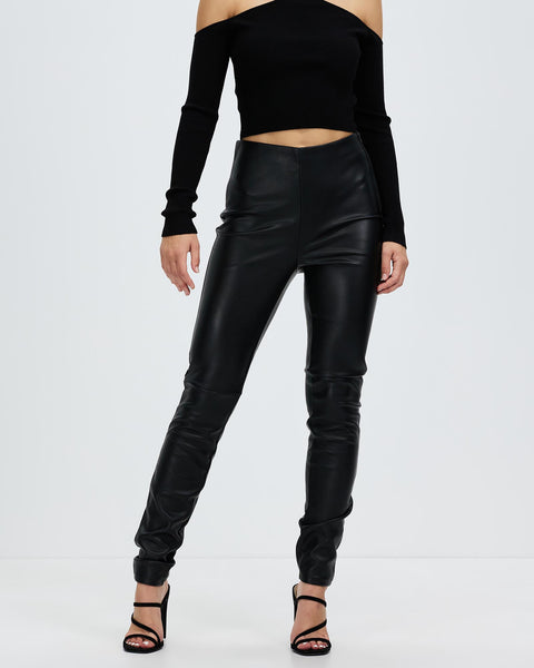 Camilla Faux Leather Pant Black