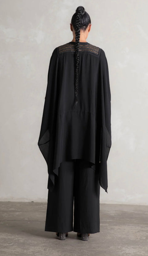Chiara Embellished Kaftan Black
