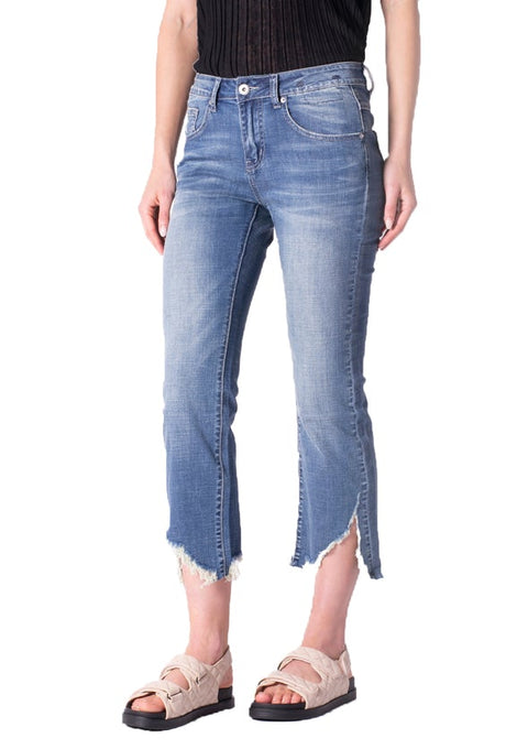 Camila Raw Edge Denim Jean