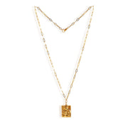 La Madonna Necklace Long Gold