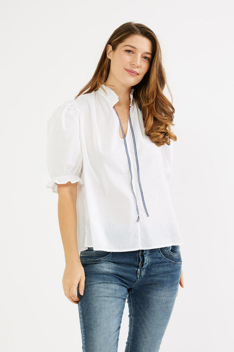Lily Top White