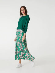 Lurex Trim Knit Emerald