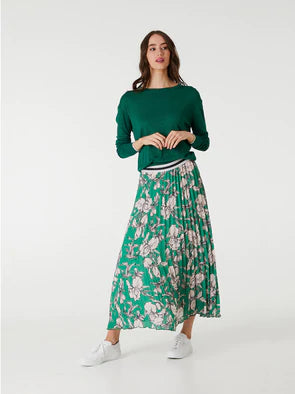 Lurex Trim Knit Emerald