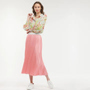 Luxe Pleat Skirt Candy Pink