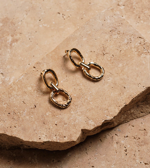 Nicola Link Earring Gold