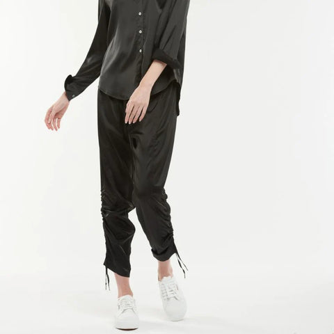 Satin Jogger Black