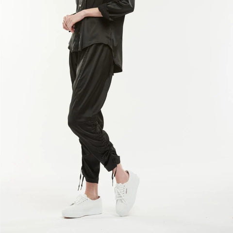 Satin Jogger Black