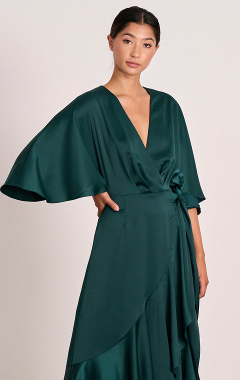 Seeker Cape Midi Emerald