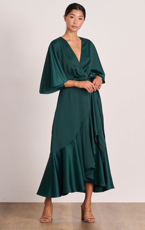 Seeker Cape Midi Emerald