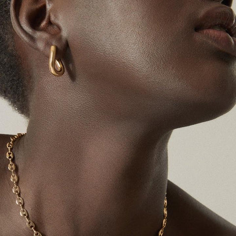 Valentina Mini Hoops 18kt Gold Plate