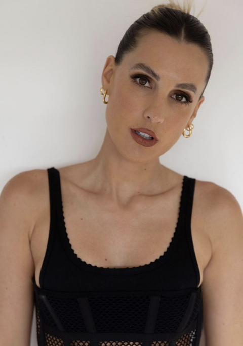 Valentina Mini Hoops 18kt Gold Plate