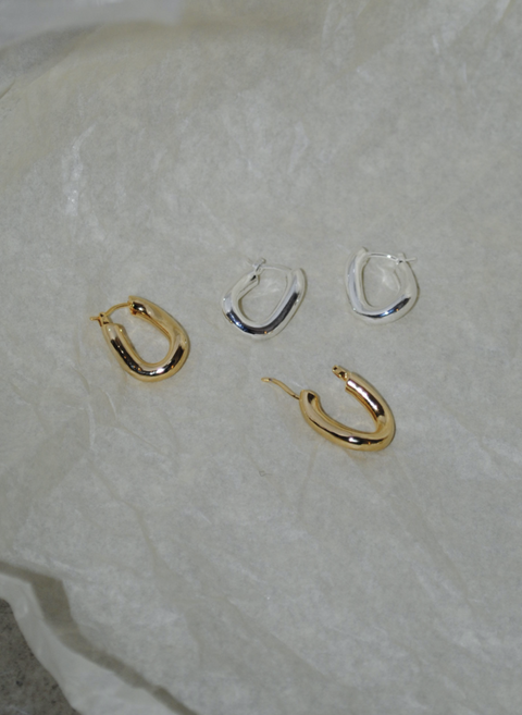 Valentina Mini Hoops 18kt Gold Plate
