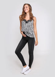 Zebra Cami Black & White