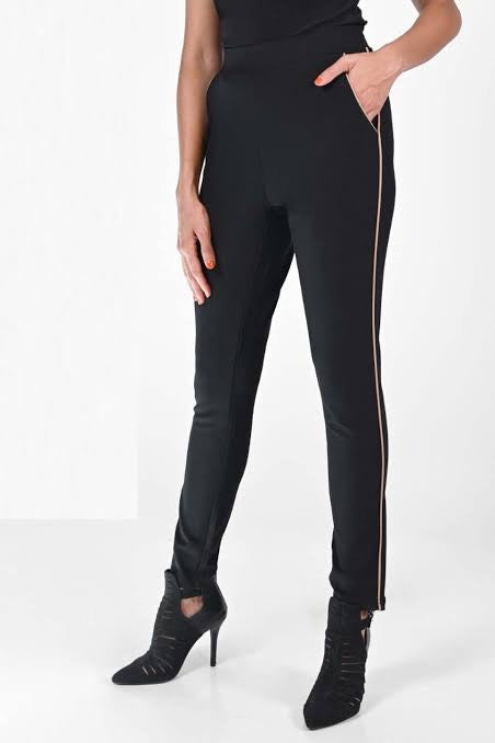 Ponte Pants with Piping